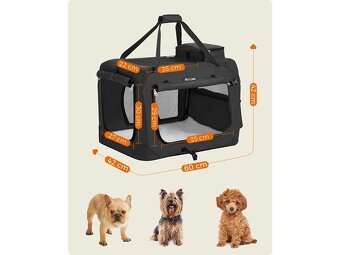 Prepravka pre psa M – čierna, nová - 3