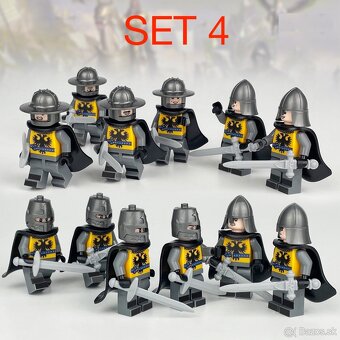 Figúrky Rytieri 4 - typ lego, nové, nehrané - 3