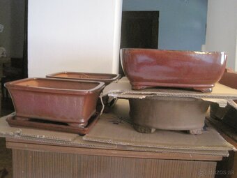 bonsai,bonsaj-misky farebne s glazúrou aj bez glazúry - 3