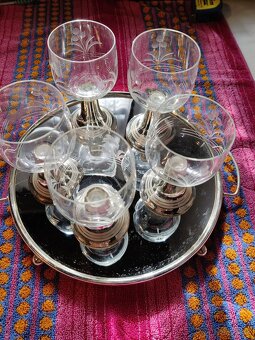 3 staré sady pohárov - 3