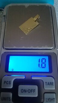 Zlatý prívesok PLATNIČKA - 3