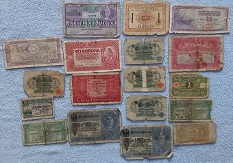 Bankovky starožitné v horších stavoch 63 kusov+2grátis - 3