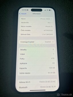 Predám Apple iPhone 15 128GB Black Známky používania - 3