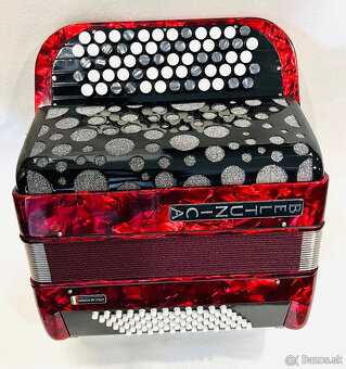 Nový akordeón Beltunica- chromaticky B Griff- 72 BASOVÝ - ná - 3