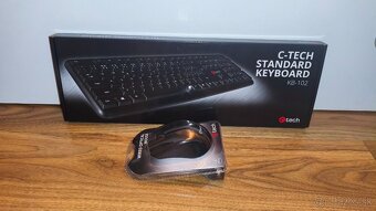C-TECH KB-102 klávesnica a myš,USB,káblová,nová,výhodná cena - 3