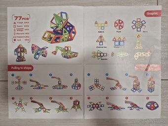 Magnetická stavebnica, 77kusov - 3