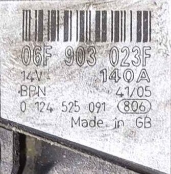 Alternátor 140A - 3