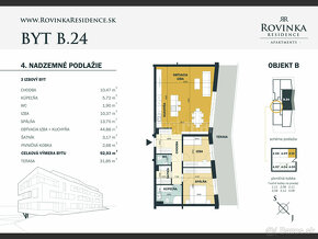 Krásny trojizbový byt v rozlohe 93m2 s veľkou terasou … - 3