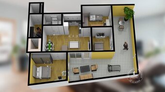 AXIS REAL | 4-izbový byt, NOVOSTAVBA, TERASA, BA III. NM, St - 3