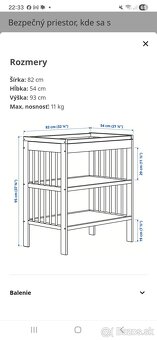 Prebaľovací pult Gulliver - 3