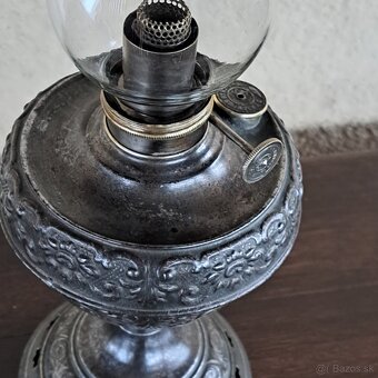 Starožitná  petrolejová  lampa - 3