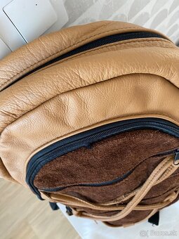 Handmade veľký kožený ruksak scandi - 3