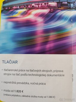 Do polygrafickeho Priemyslu v Bratislave hľadáme nasledoície - 3