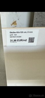 Dlažba 120x60 gold mat - 3