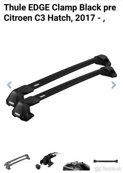 Strešné nosiče THULE - na Citroen C3-top stav - 3