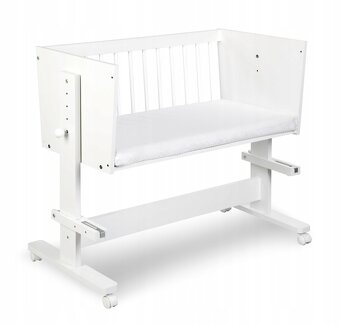 Postieľka kolíska 90x40 s kvalitným matracom ako nová - 3