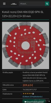 Predám Hilty rezné kotúče do frézy - 3