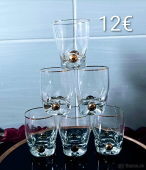 Poháre  - Zlatý Jano , krištáľovú - 3