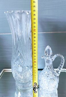Krištáľ - misa , váza , poháre, - 3
