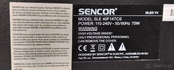TV Sencor SLE 40F14TCS - 3