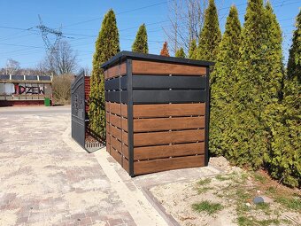 Prístrešok na smetné koše 2x2m - 3