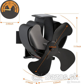 Krbový komínový magnetický ventilátor - 3