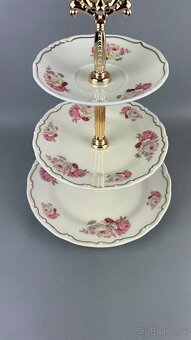 Etažét, porcelánový etažér, Moritz Zdekauer - 3