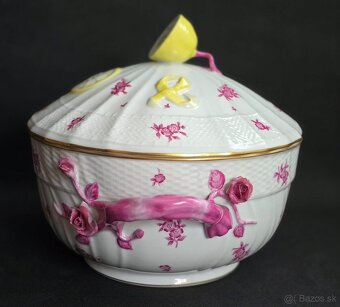Porcelánová terina Herend Printemps, ručne maľovaná. - 3