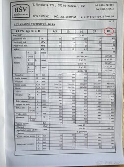 Lis hydraulický CUPS 40 D - 3