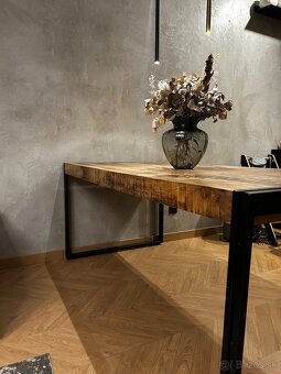 Dreveny Jedálenský stôl Industrial Elmina - 3