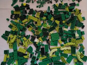 Lego kocky zelená - 421g - 3