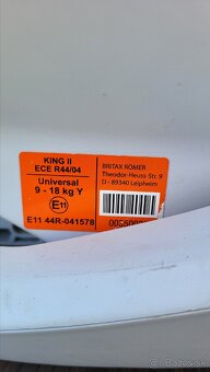 Britax Römer KING II 9–18 kg autosedačka - 3