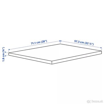 Predám police IKEA KOMPLEMENT odtieň bielo morený dub - 3