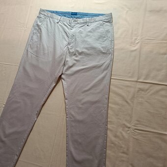 Gant elegantné béžové nohavice Hallden Slim W40 L34 - 3