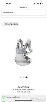 Nosič BabyBjörn One 3D Mesh - svetlo šedy - 3