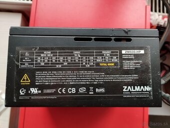 Zalman ZM600-HP kvalitný zdroj s heat pipe chladením - 3