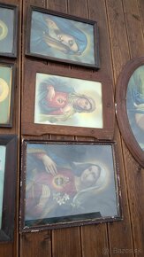 Predám starožitné náboženské obrazy- cena za kus 16 EURO - 3