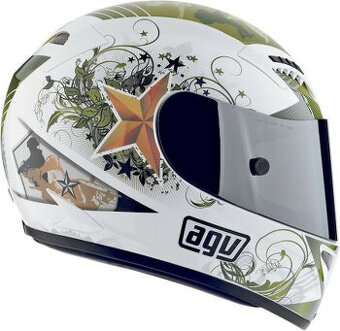 Prilba AGV T2 Warrior Army Green - 3
