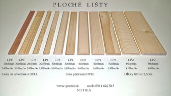 Drevené lišty, Parketové dubové lišty, Podlahové lišty, D2 - 3