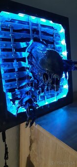 Designovy 3D led obraz Alien - 3