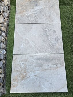 Dlažba 90x60x2cm,na terasu, sivá mramorová protišmyková - 3
