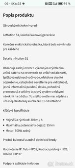Predám inmotion s1 - 3