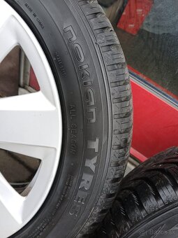 Hliníkové disky AUDI 205 55 16 + celoročné pneu - 3