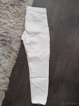 Biele džínsy zn. Zara XL/42 - 3