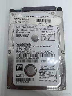 Predám: 2.5" Interné Disky (500GB WD + 320GB HGST) - Oba OK - 3