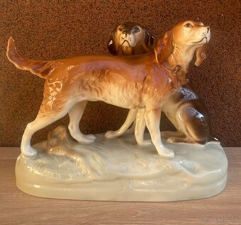 Porcelánové sošky psov,značky Royal Dux. - 3
