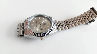 Rolex oyster perpetual date just strieborné - 3
