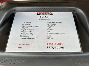 elektrocentrála Honda EU32i - 3