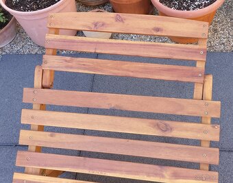 Skladacie drevené lehátka - 2ks - 3