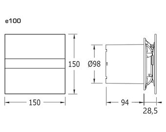 CATA E100 GTH - biela farba - 3